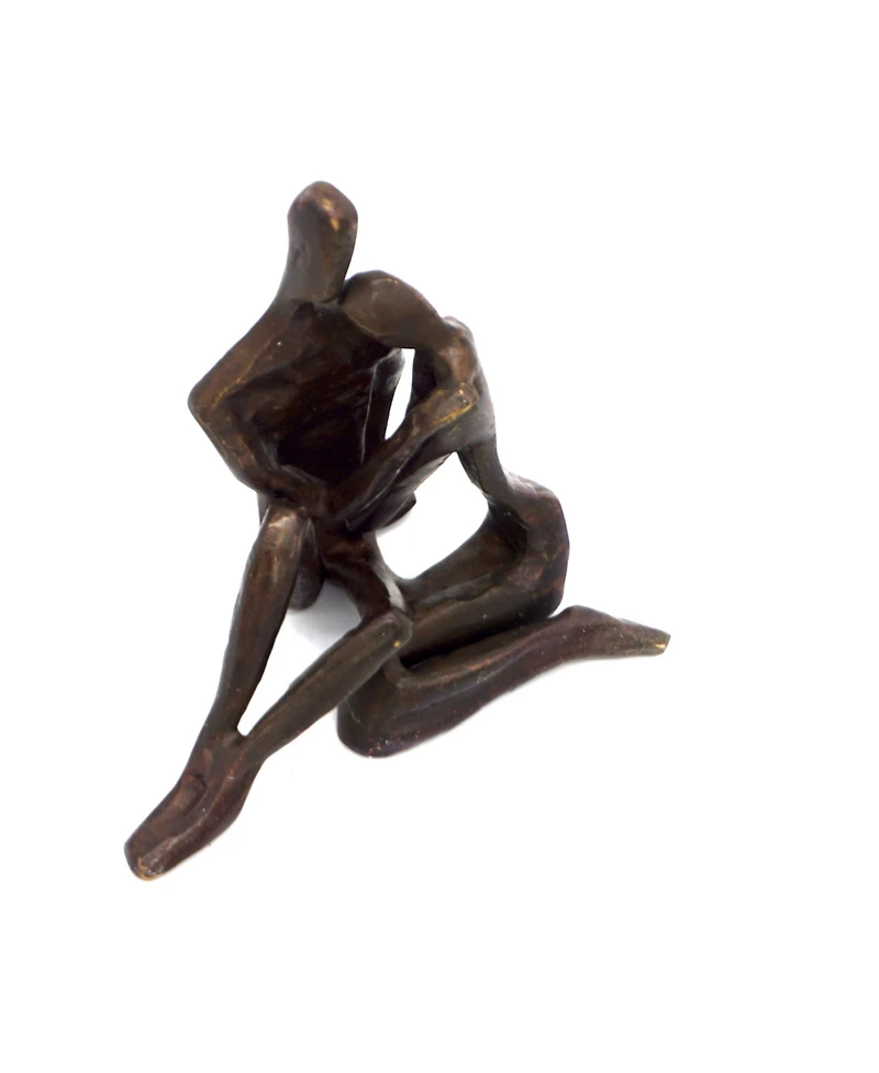Danya B. Small Couple Embracing Cast Bronze