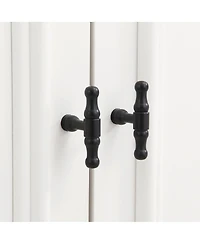 Streamdale Furniture 97.4"W 4-Piece Wall Unit Entertainment Center with Bookshelf for TVs Up to 70".