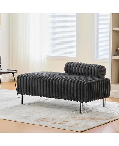 Streamdale Furniture 49.6" Mini Loveseat, Metal Legs, Adjustable Back