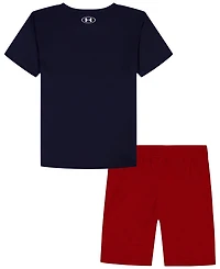 Under Armour Boys' 2T-7 Crewneck T-Shirt and Performance Shorts, 2-Piece Set