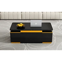 Streamdale Furniture Streamdale Lift-Top Coffee Table with Storage Stools & Foldable Top