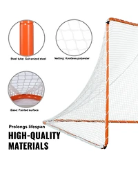 Mecale 6 x 6 Ft Lacrosse Goal with Steel Frame and Carry Bag