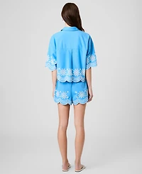 French Connection Women's Alissa Embroidered Top