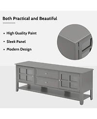 sumyeg Tv Stand for Tvs up to 60", TV Cabinet with Modern Design, Media Console for Living Room, Bedroom