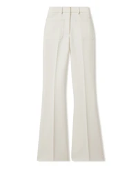 Reiss Women's Twill Patch-Pocket Flared Pants