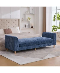 Streamdale Furniture Streamdale Upholstered End of Bed Bench with Armrests & Bolsters