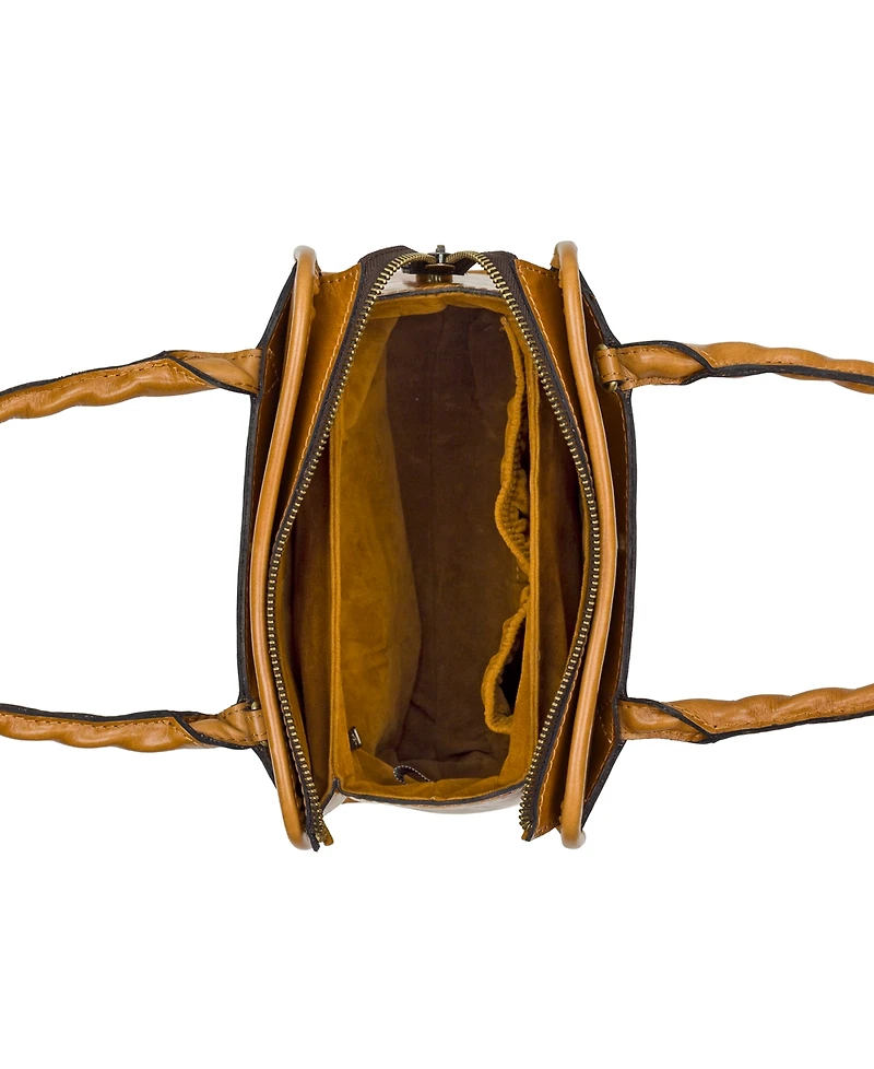 Patricia Nash Paris Leather Small Satchel Bag