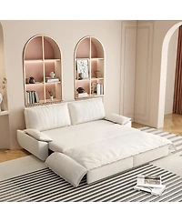 Streamdale Furniture 73.2" Queen Pull Out Sofa Bed, 3-in-1 Convertible Sleeper Loveseat,
