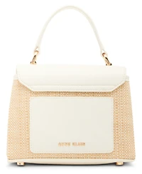 Anne Klein 3D Cultivated Pearl Flower Mini Top Handle Satchel Bag