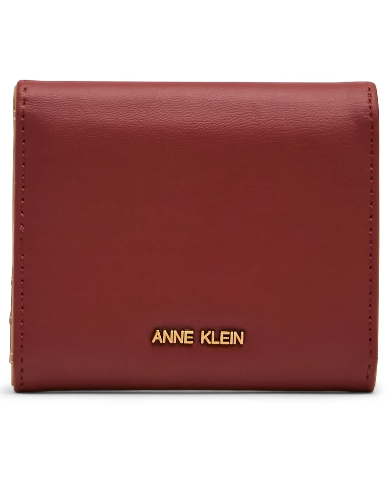 Anne Klein Horse Bit Trifold Wallet