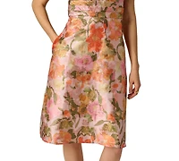 Adrianna Papell Women's Floral Jacquard Midi Dress