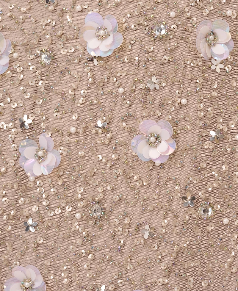 Adrianna Papell Embellished Floral Sheath Dress