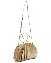 Arezzo Ravena Small Gold-Tone Ring Handle Clutch