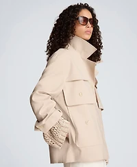 Kenneth Cole Women's Multi-Pocket Button-Front Jacket