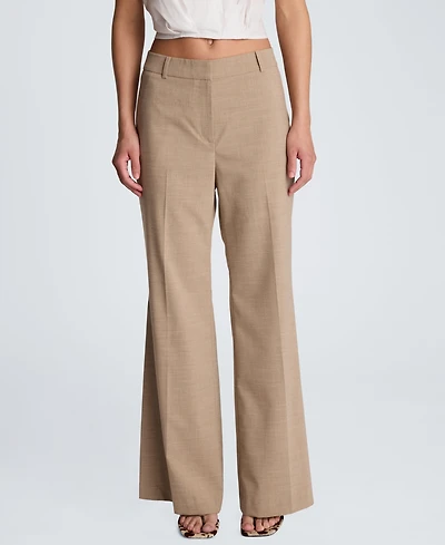Kenneth Cole Women's Fly-Front Mid-Rise Flare Pants