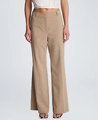 Kenneth Cole Women's Fly-Front Mid-Rise Flare Pants