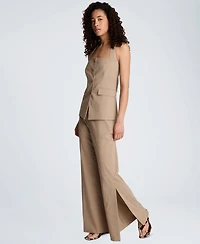 Kenneth Cole Women's Four-Button Halter Neck Vest