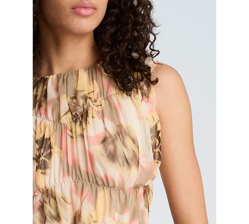 Kenneth Cole Women's Mock Neck Sleeveless Tank Top