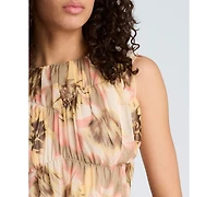 Kenneth Cole Women's Mock Neck Sleeveless Tank Top