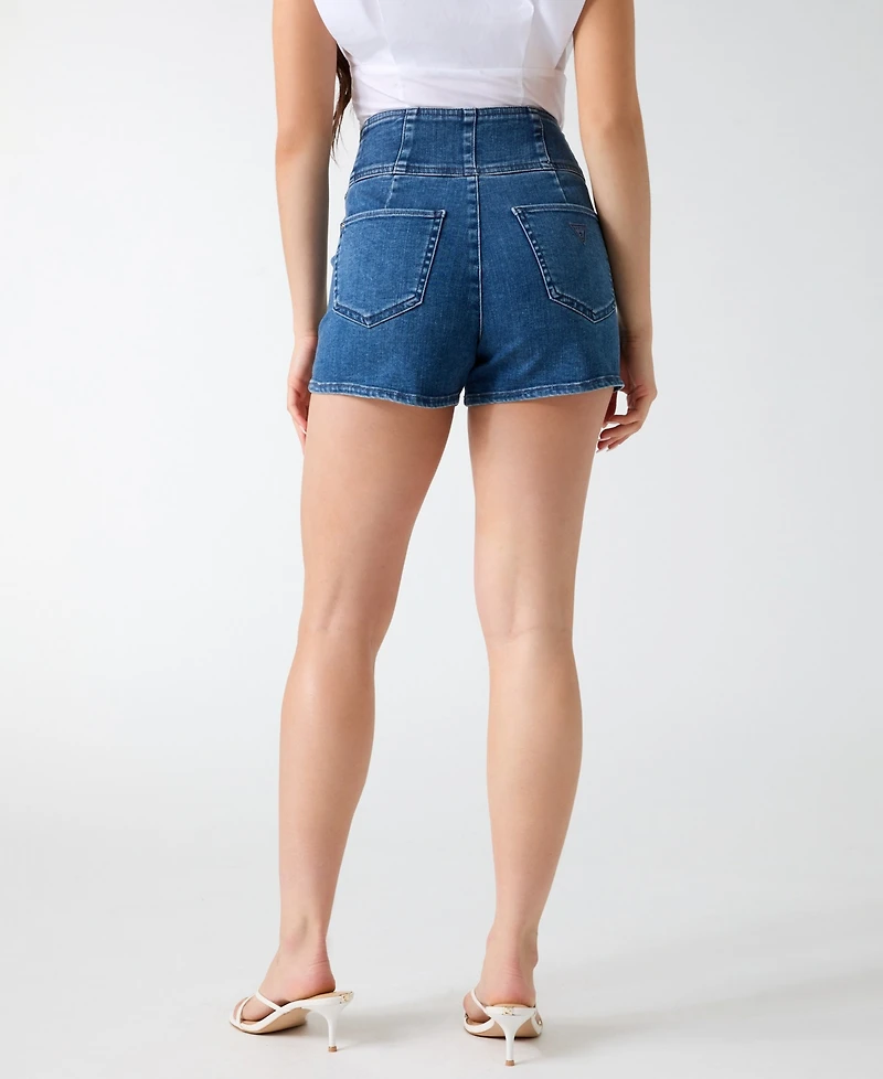 Guess Women's Janna High-Rise Denim Shorts