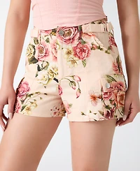 Guess Women's Amara Floral Cargo Shorts