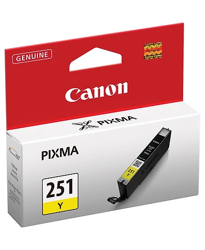 Canon Cli-251 Yellow Ink Tank for Select Pixma iP, iX, Mg, Mx Series Printers