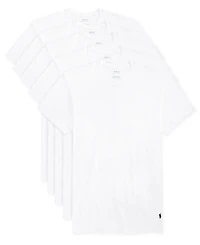 Polo Ralph Lauren Men's 5-Pack Slim Fit Classic Cotton Crewneck Undershirts