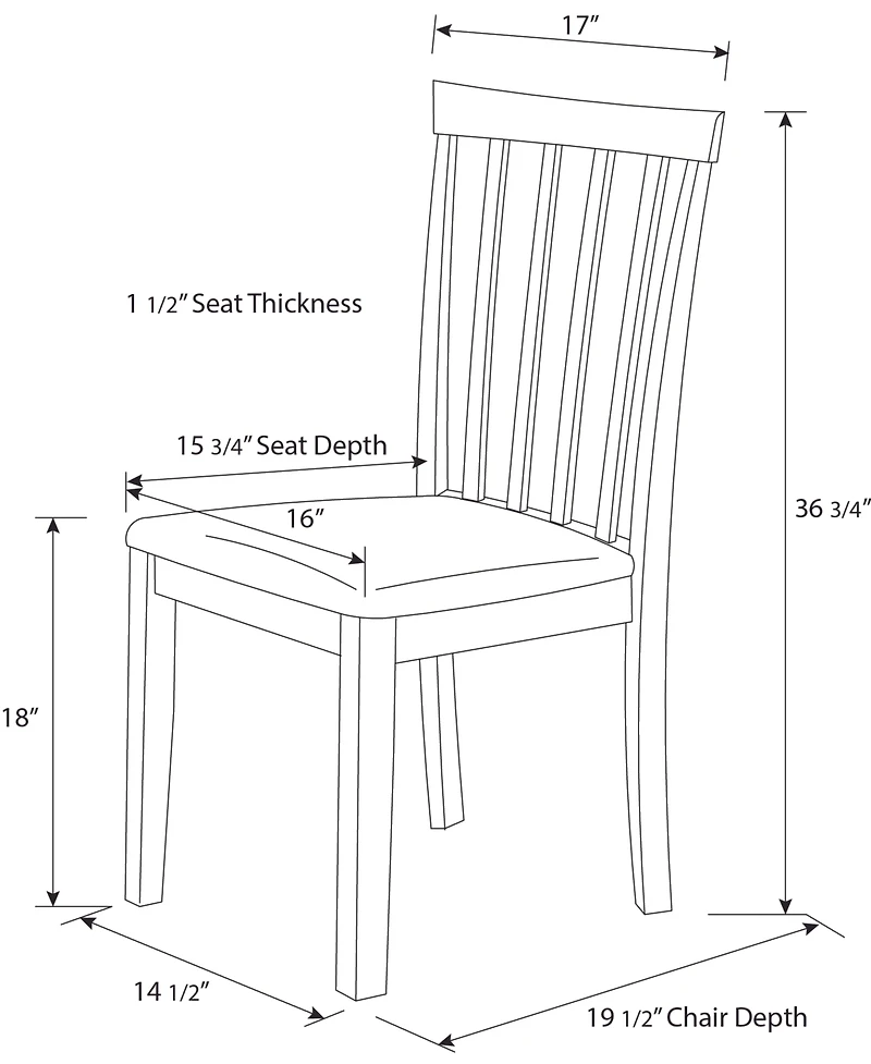 Kings Brand Furniture Set of 4 Dining Chairs
