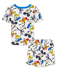Mickey Mouse Toddler Boys' 2T-4T Printed Short-Sleeve T-Shirt & Shorts, 2-Piece Set