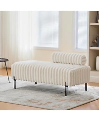 Streamdale Furniture 49.6" Mini Loveseat - Small Sofa/Bench with Adjustable Back