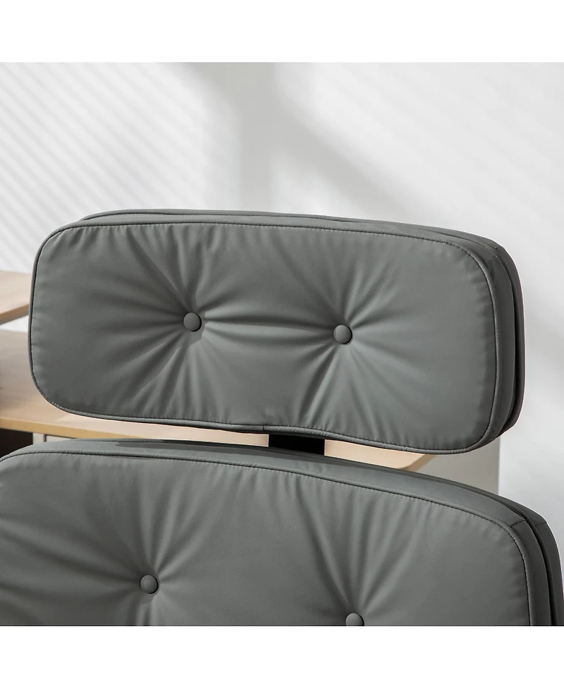 Streamdale Furniture Criss Cross Chair with Adjustable Armrests, Wheels & Headrest