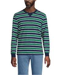 Lands' End Men's Long Sleeve Slub Crew T-Shirts
