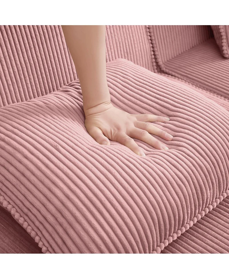 Streamdale Furniture Martha Ottoman Corduroy
