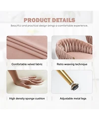 Rainsken Velvet Bar Stools Set of 2