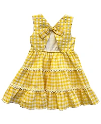 Blueberi Boulevard Baby Girls' Gingham-Print Dress