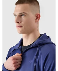 4F Men's Zipped Hooded Quick-Drying Training Sweatshirt