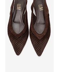 Forever and Always Women's Shoes Lieve Leather Slingback Pump