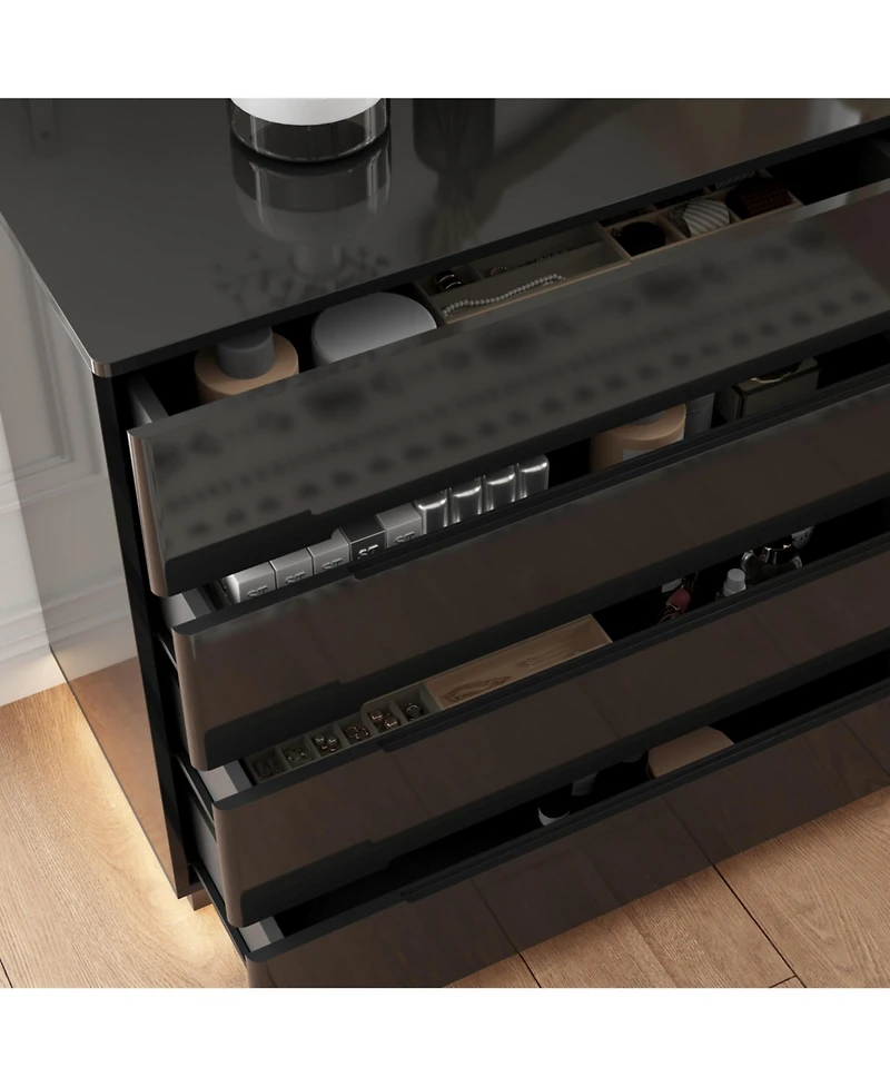 Famapy 8-Drawer Wood Double Dresser Chest of Drawers