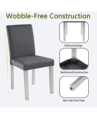 Streamdale Furniture Dining Chairs Set of 4, Kitchen Chair with Padded Seat