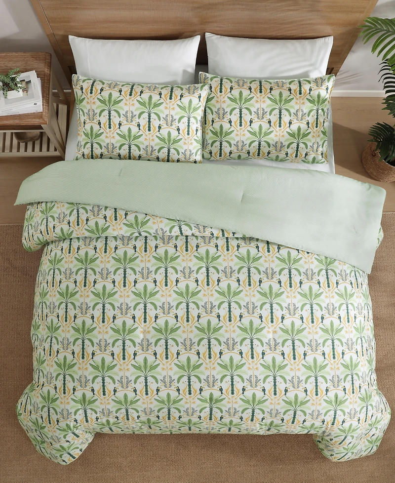 Tommy Bahama Home Mystic Palms Cotton 3-Pc. Comforter Set