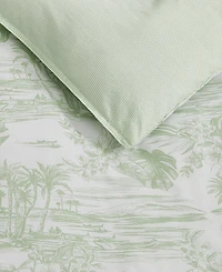 Tommy Bahama Home Beach Bluff Toile Cotton 3-Pc. Comforter Set