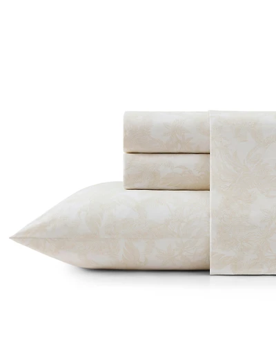 Tommy Bahama Home Legacy Fronds 200-Thread Count Washed Cotton 4-Pc. Sheet Set, Queen