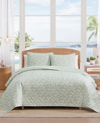Tommy Bahama Home Pineapple Bloom Cotton Reversible Quilt Sets