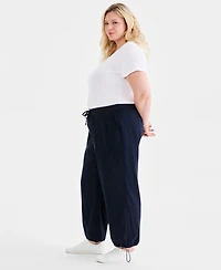 Style & Co Plus Wide-Leg Drawstring Pants, Macy's Exclusive