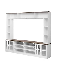 Streamdale Furniture 95.5" Entertainment Center with Bookshelves for TVs up to 80