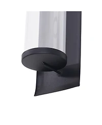 Danya B. Metal Pillar Candle Sconces with Glass Inserts - Set of 2