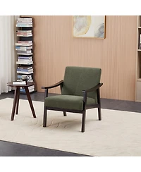 Streamdale Furniture Medieval-Inspired Armchair, Solid Wood Legs