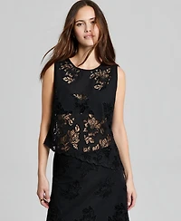 And Now This Women's Cotton Eyelet Asymmetric Top, Macy's Exclusive
