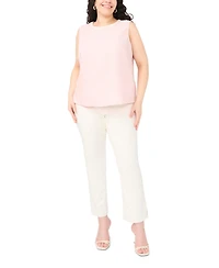 Vince Camuto Plus Sleeveless Crewneck Blouse