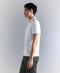 Mango Men's Comfort Stretch Pique Polo Shirt